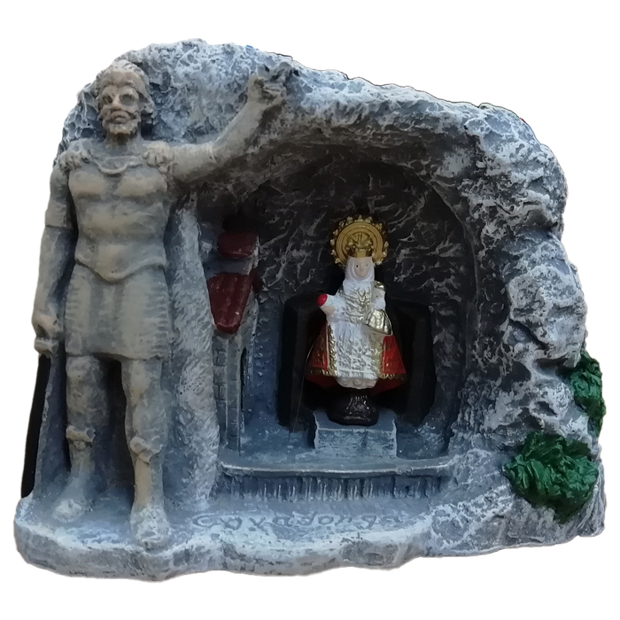 imagen figura cerámica cueva Covadonga Asturias